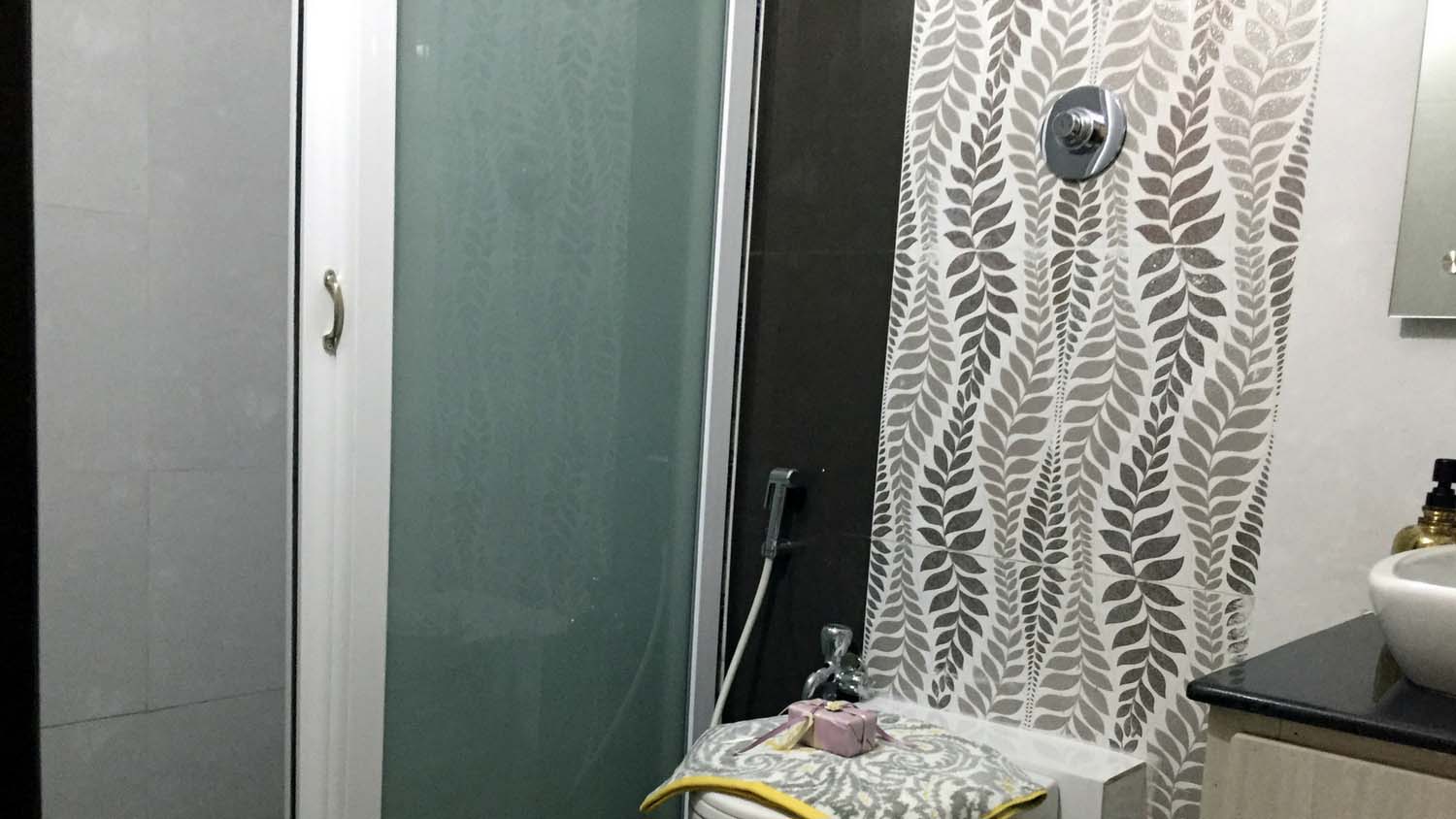 Bathroom Wet & Dry separating glass door